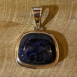 SILPADA S0742 .925 Sterling & Sodalite Pendant
